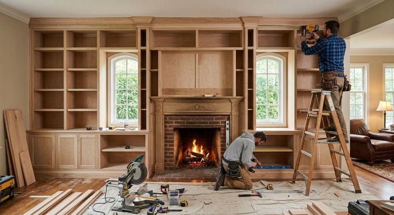 Bookcase Construction in Winston Salem, NC