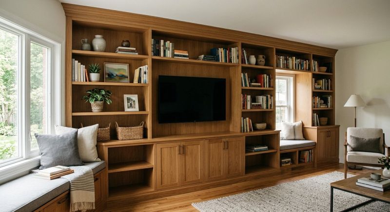 Built In Tv Cabinetry in Winston Salem, NC