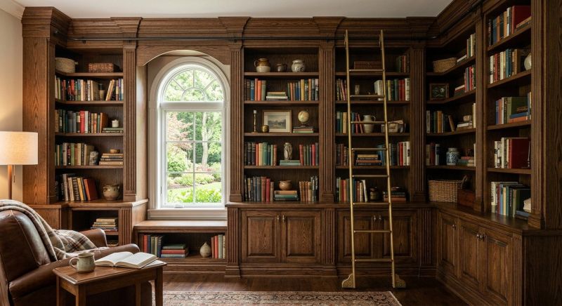 Custom Bookcase Installation in Frederick, MD